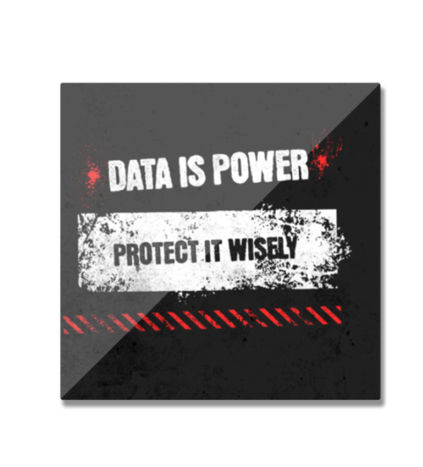 DATA is power FridgeMagnet from (The Hacker's Brand)