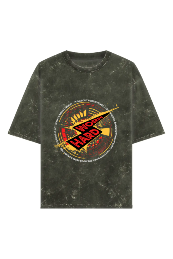 Work Hard Acid T-shirt from (The Hacker's Brand)